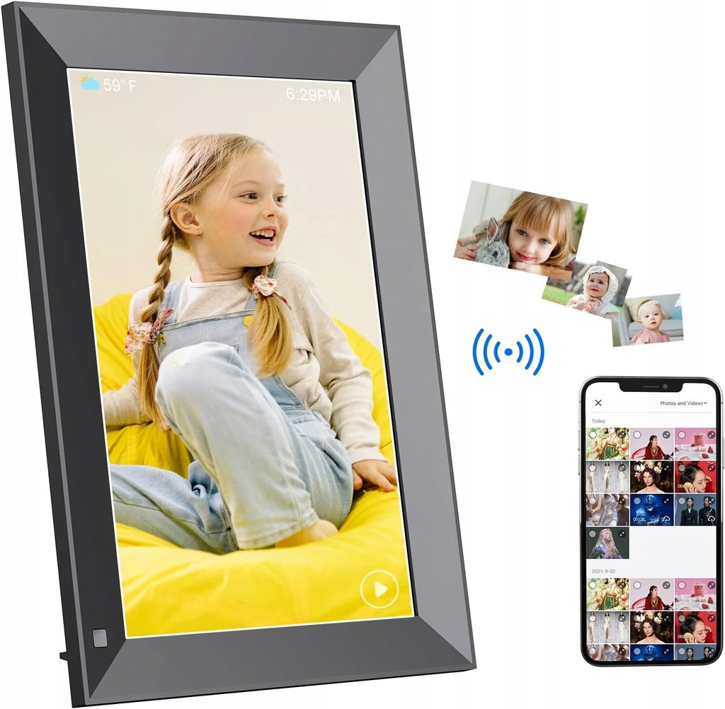 Digitaalne pildiraam 10,1 tolli elektrooniline WiFi 1280x800 IPS FHD