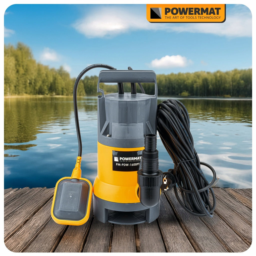 Sukeldatav pump puhtale, mustale ja vihmaveele, ujukiga, 1600 W