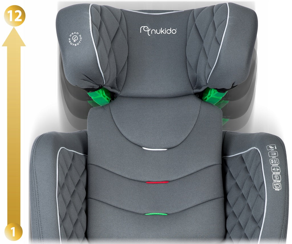 AUTOISTE 15–36 KG ISOFIX NUKIDO LOUIS I-SIZE BASIC