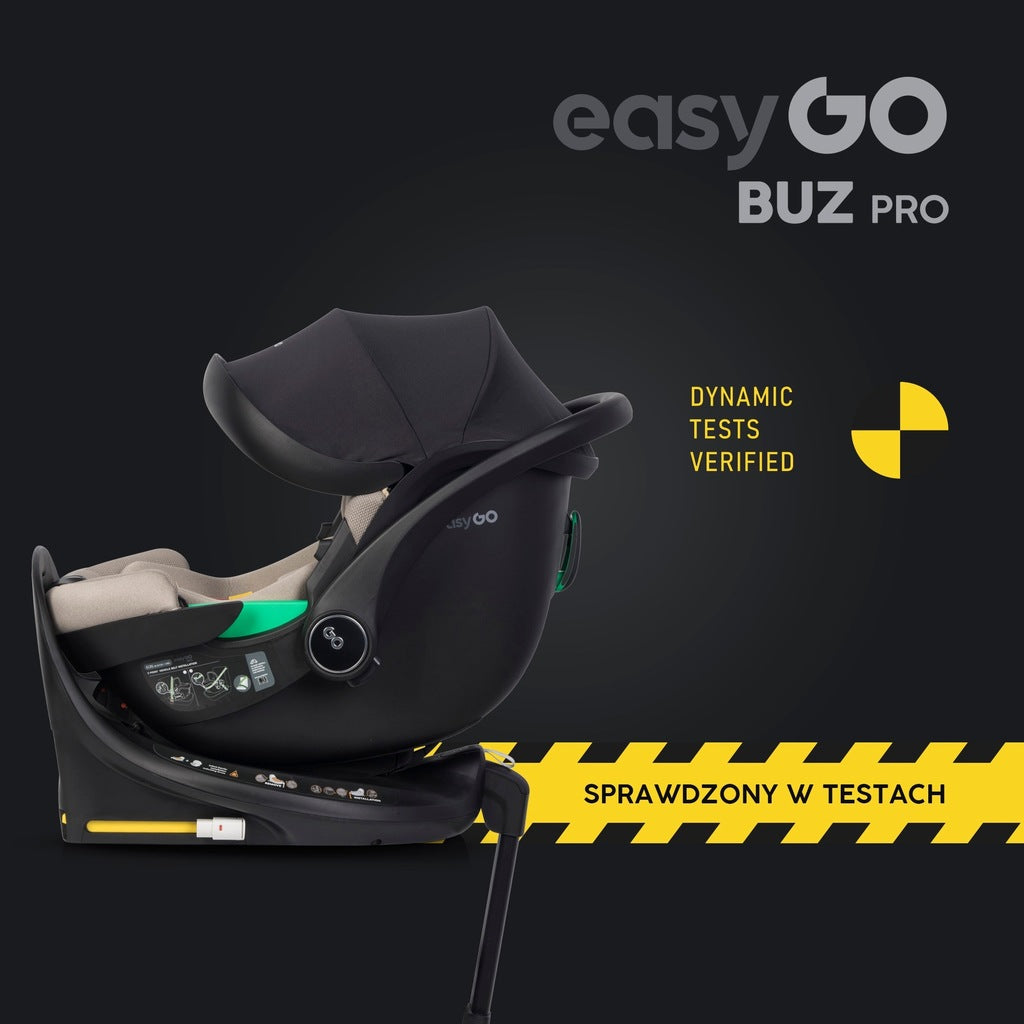 BUZ PRO autokrēsliņš ar grozāmu ISOFIX bāzi I-SIZE 0-13 KG 0-87 CM RWF