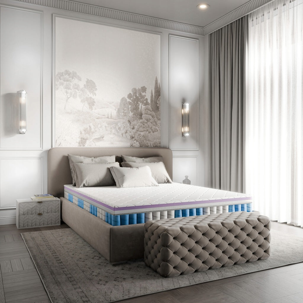 160x200 hibridinis kišeninis čiužinys, patogus, su „ProHybrid H2 H3“ užvalkalu