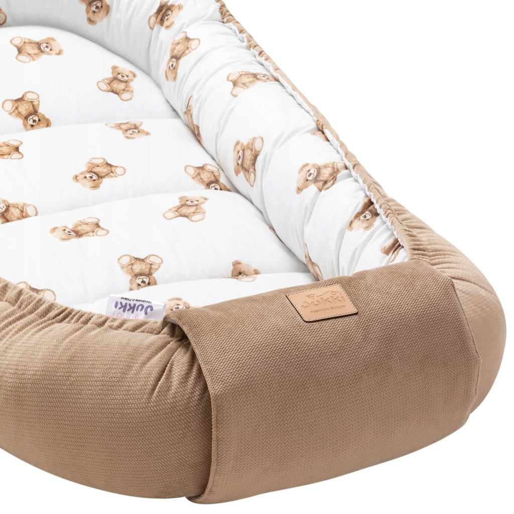 JUKKI suur kookon XXL beebi pesa 65x120cm puuvillane velvet