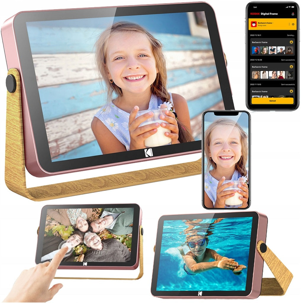 KODAK puutetundliku ekraaniga digitaalne pildiraam fotode ja videote jaoks, 10,1 tolli