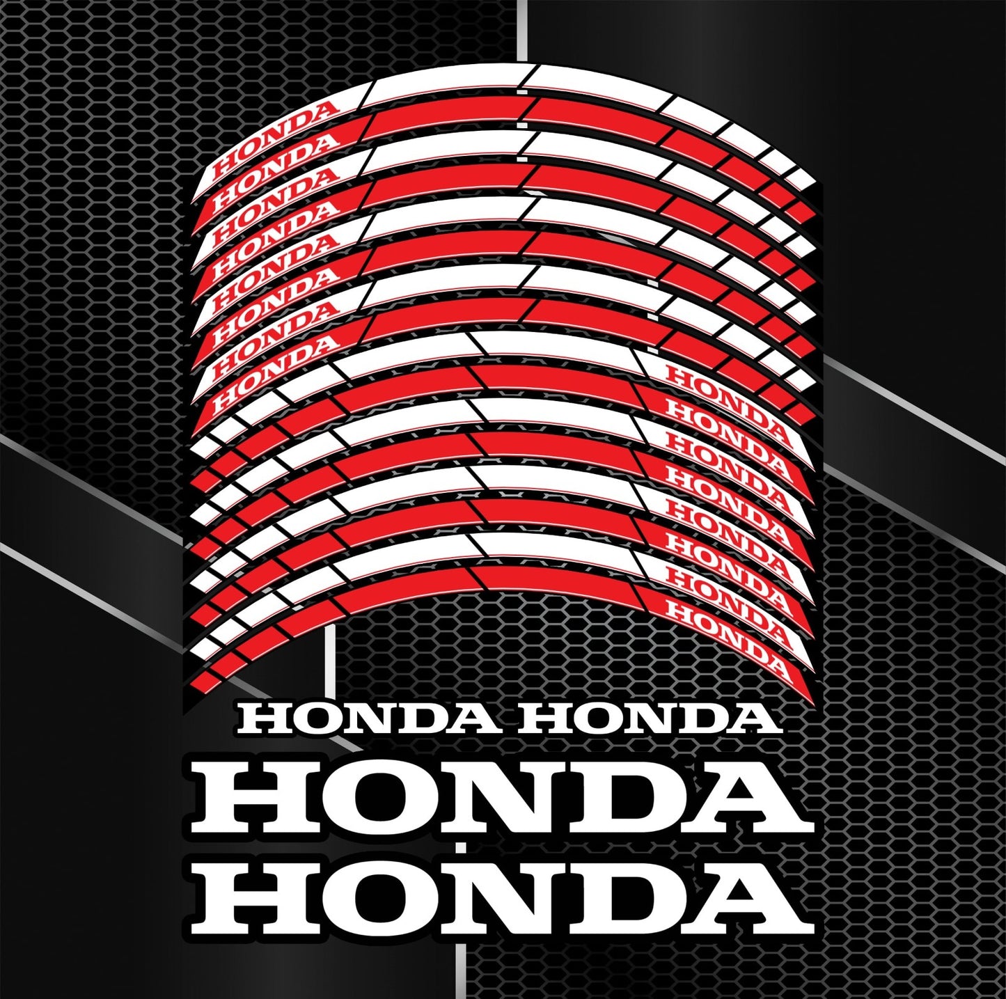 Honda Fireblade ratlankių lipdukai