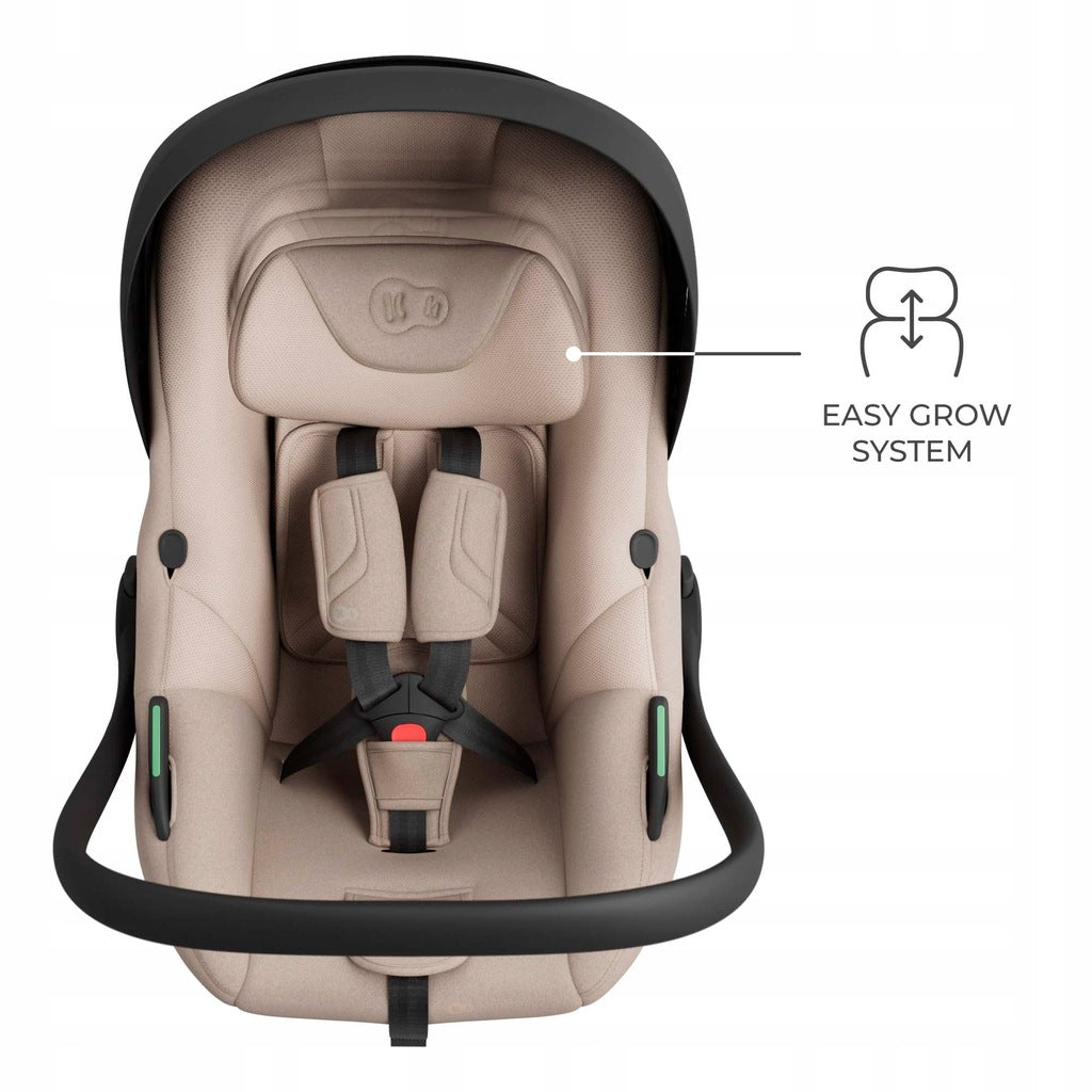 Kinderkraft I-LITE automobilinė kėdutė kūdikiams, 40-87 cm, 0-13 kg, smėlio spalvos