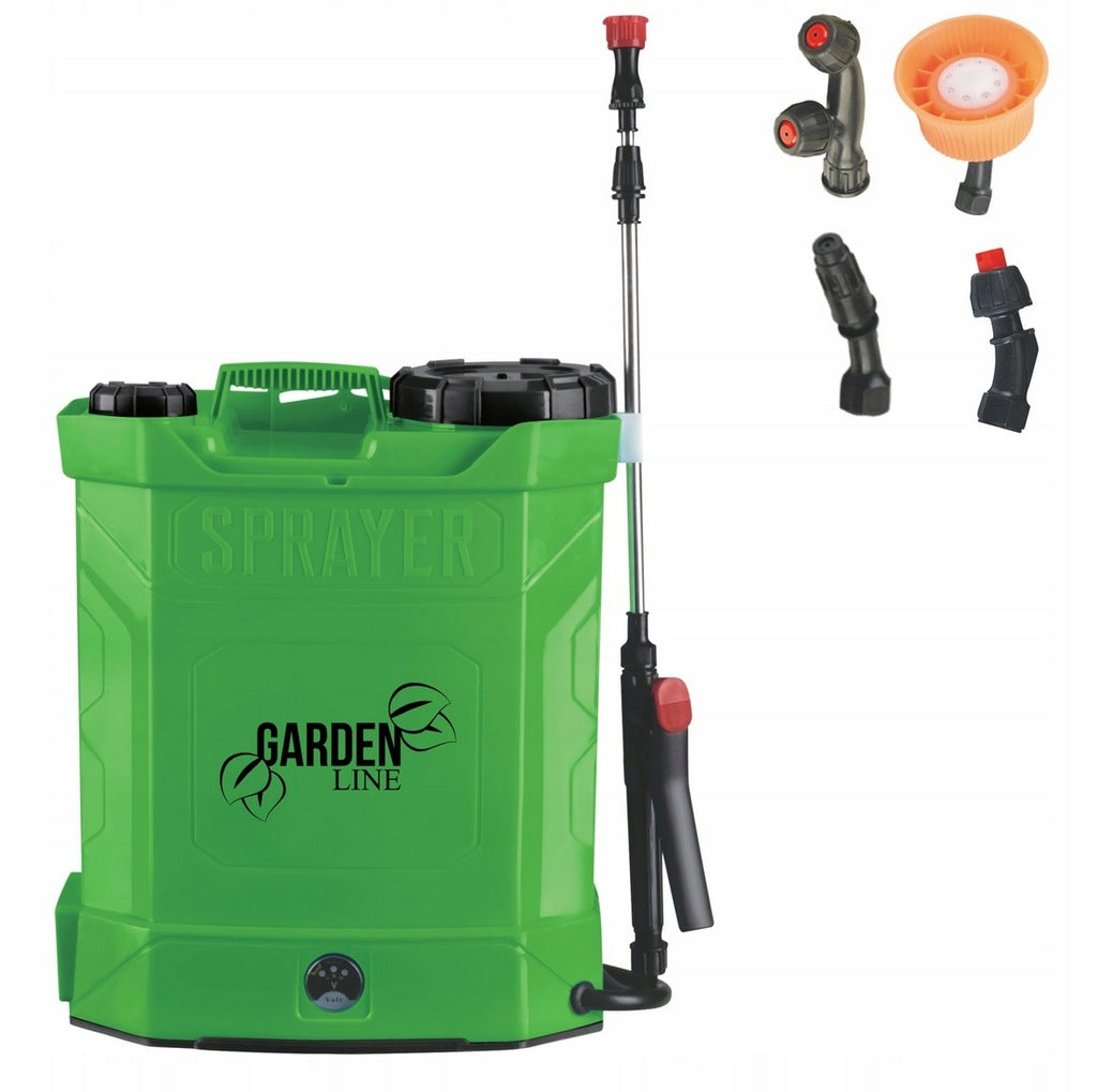 10 l nešiojamas, akumuliatorinis, kuprinės formos purkštuvas