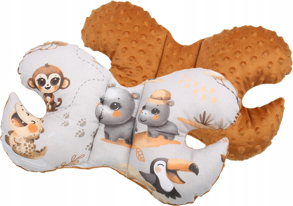 Bērnu ligzda-kokons "Minky" XXL komplekts "BabyMam", 7 daļas