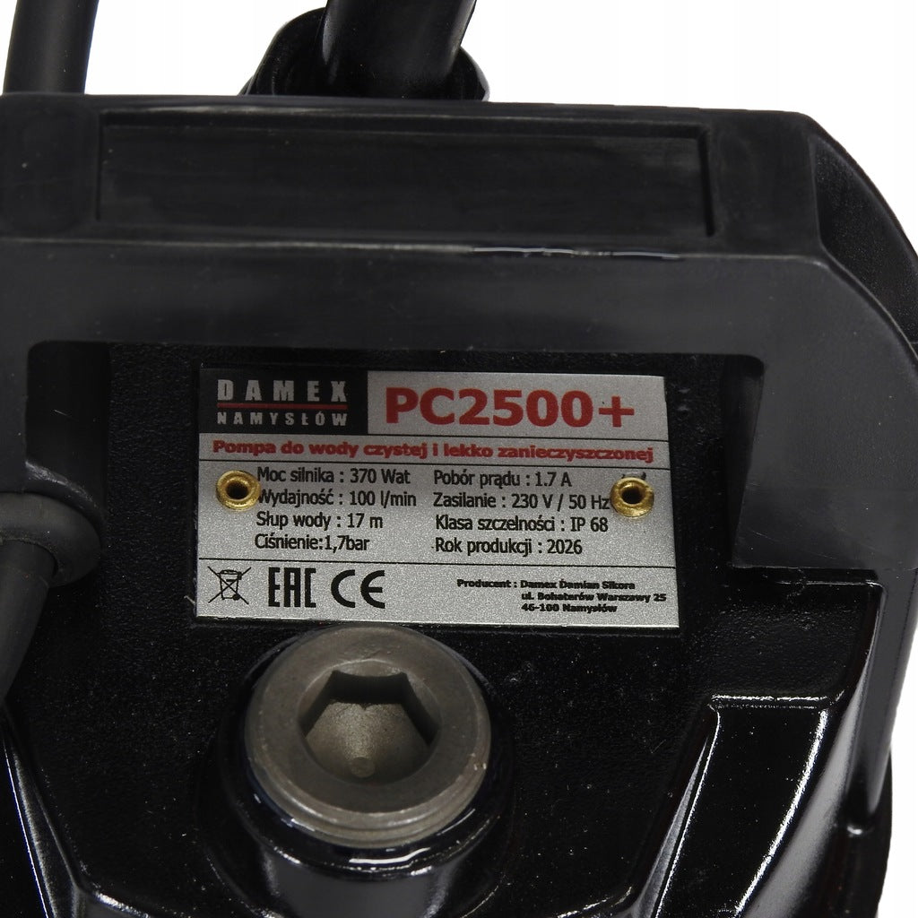Sukeldatav pump sisseehitatud filtriga puhtale ja mustale veele 370W