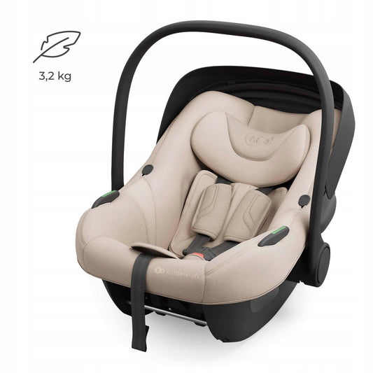 Kinderkraft I-LITE automobilinė kėdutė kūdikiams, 40-87 cm, 0-13 kg, smėlio spalvos