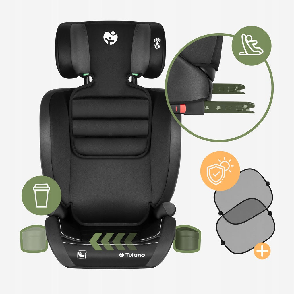 Autoiste 15-36 kg TULANO ISOFIX alus 100-150 cm
