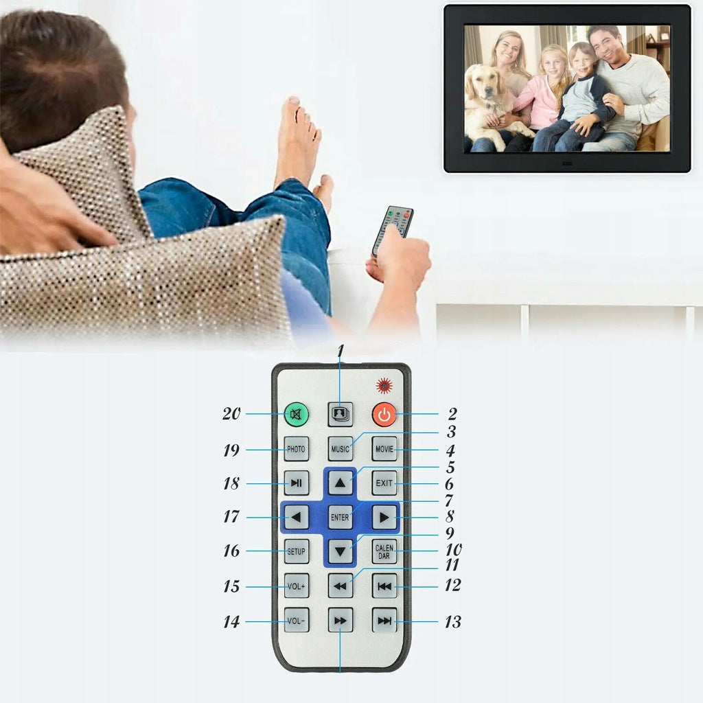 „FRAMEO“ skaitmeninis nuotraukų rėmelis, 10,1 colio, juodas
