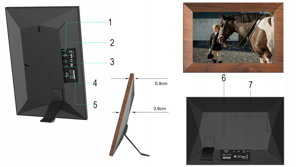 KODAKI DIGITAALNE FOTORAAM PUUTEEKRAAN