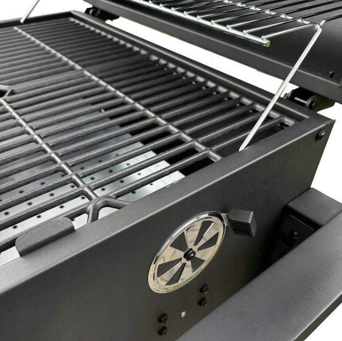 Aiaga söegrill, malmist resti kaaned riiulid