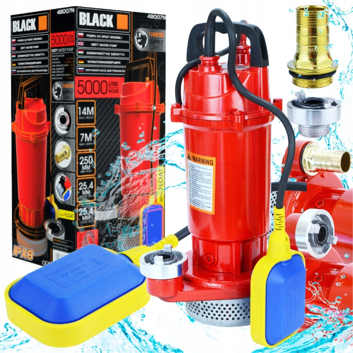 Panardinamas siurblys su filtru ir plūde 370w