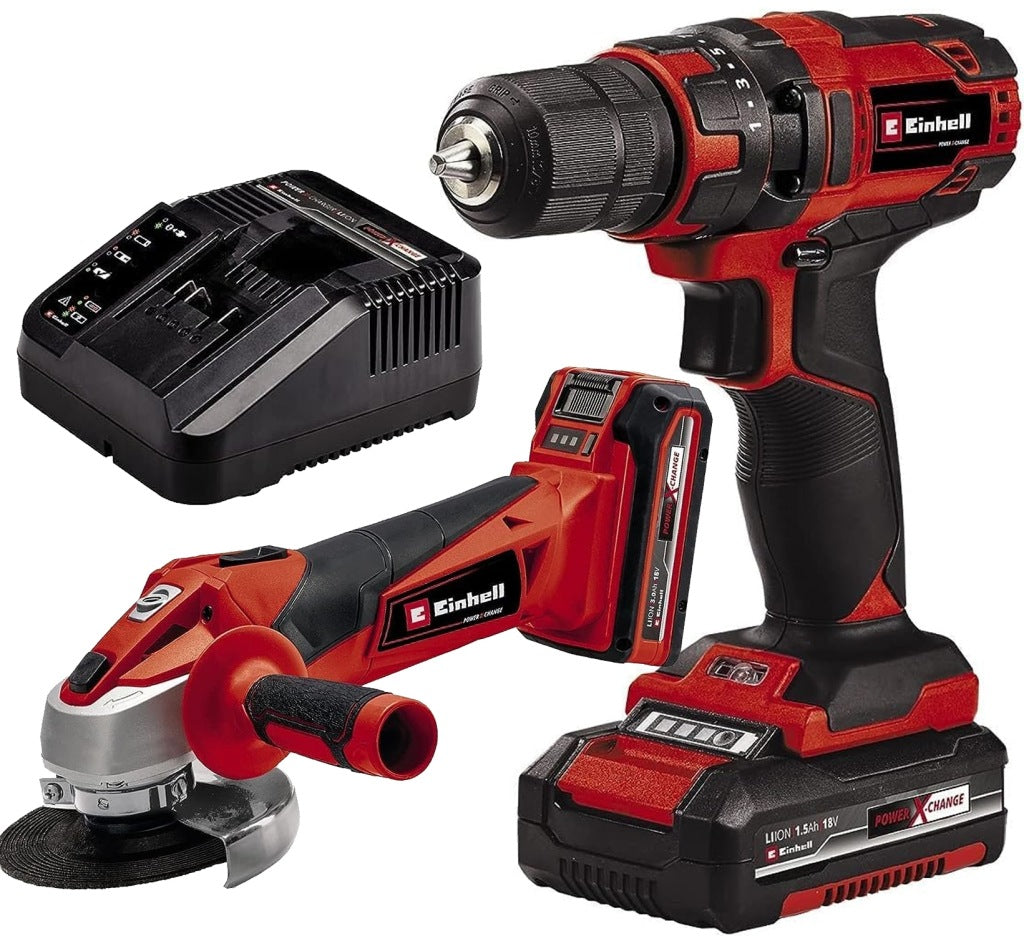 „Einhell TC-TK 18 Li Kit“ atsuktuvo-grąžto rinkinys + šlifuoklis