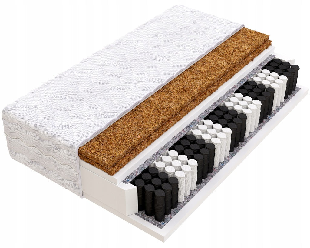 Madrats 200x200 Coconut x2 taskud H3/H5 kõva SILVER MAX taskutega