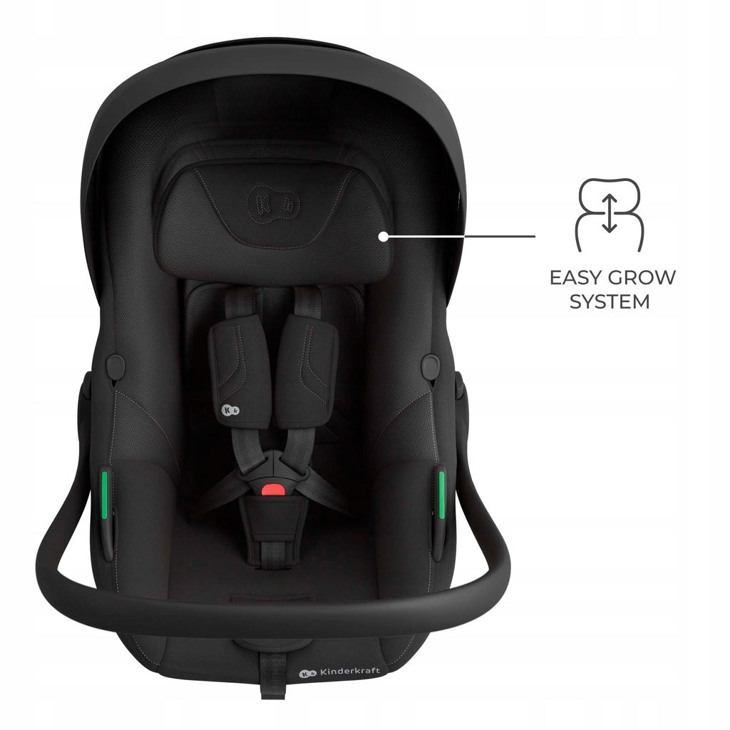 Kinderkraft I-LITE automobilinė kėdutė kūdikiams, 40-87 cm, 0-13 kg, juoda