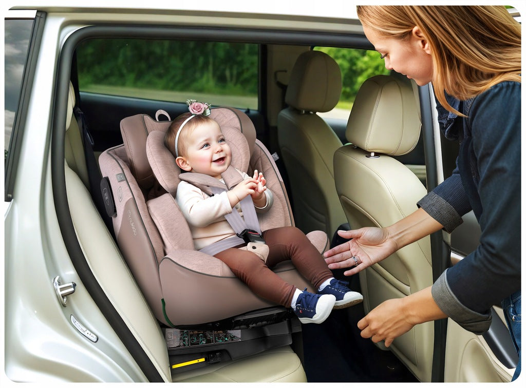 PASUKAMA AUTOMOBILINĖ KĖDUTĖ su KOJA 0-36KG ISOFIX NUKIDO I-SIZE 40-150cm