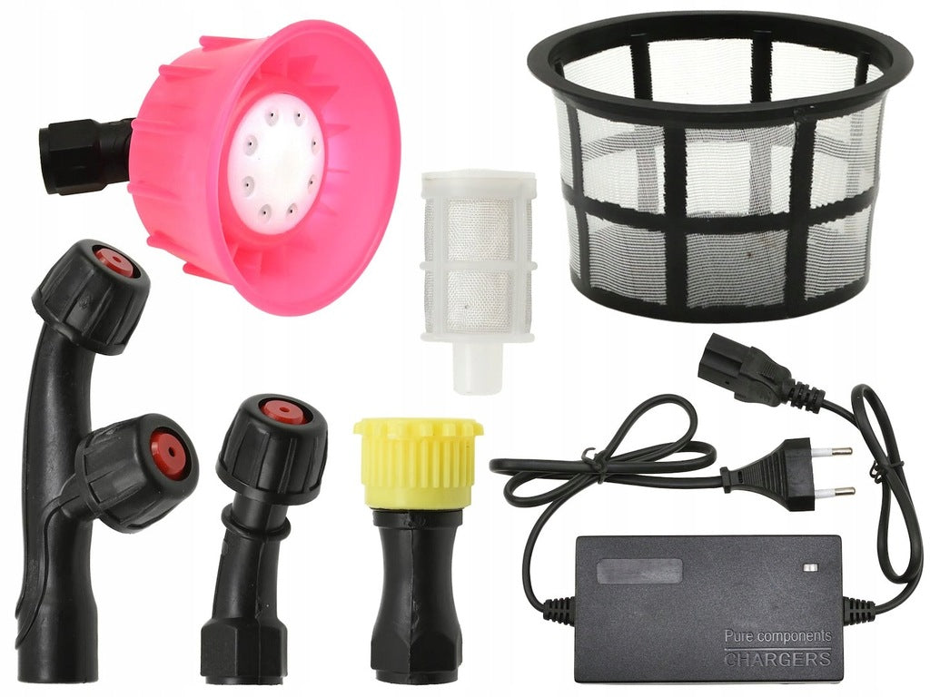 16 l 12 Ah akumuliatorinis kuprinės formos purkštuvas