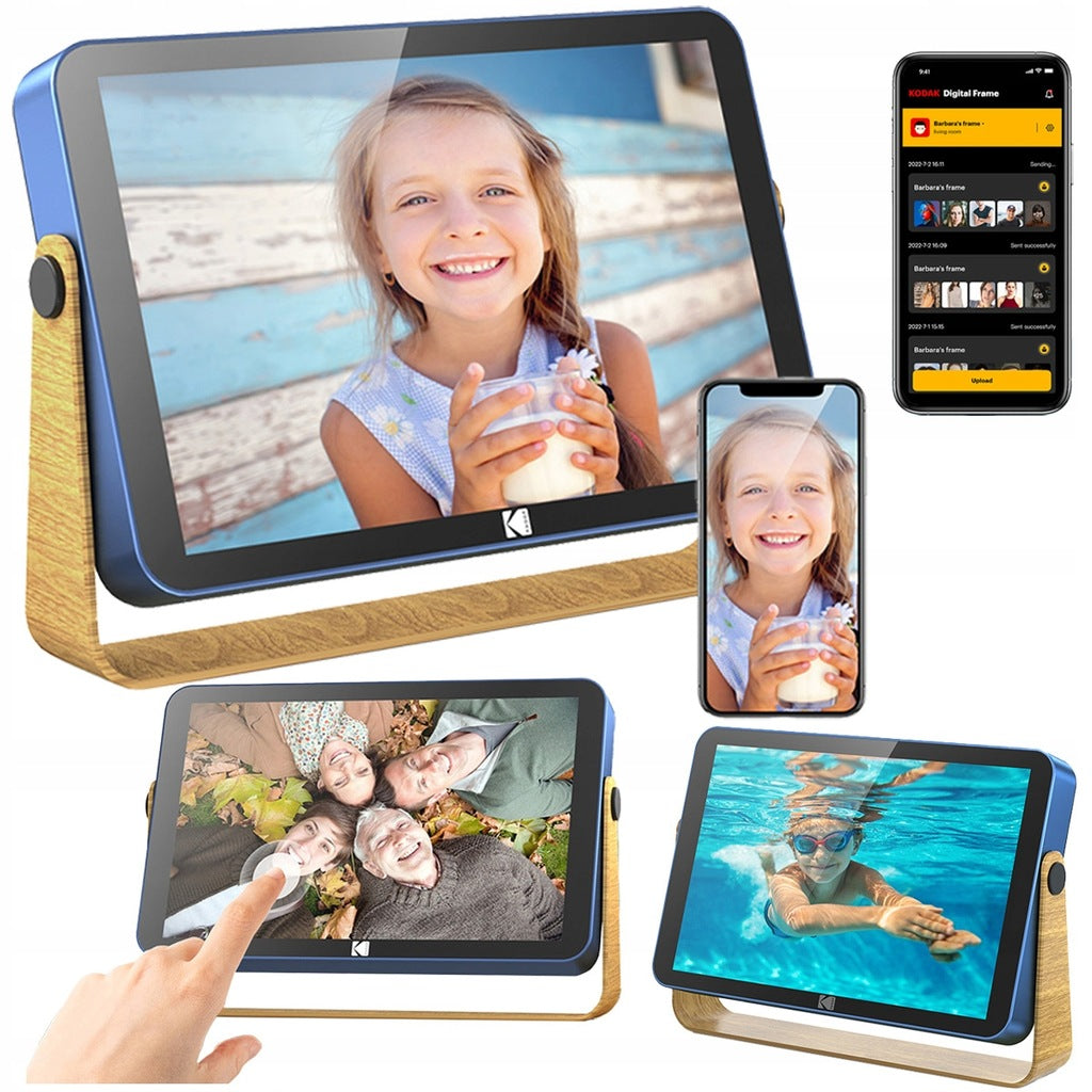Digitaalne pildiraam puuteekraaniga, fotodele ja videotele, 10,1 tolli, RWF-108V, sinine