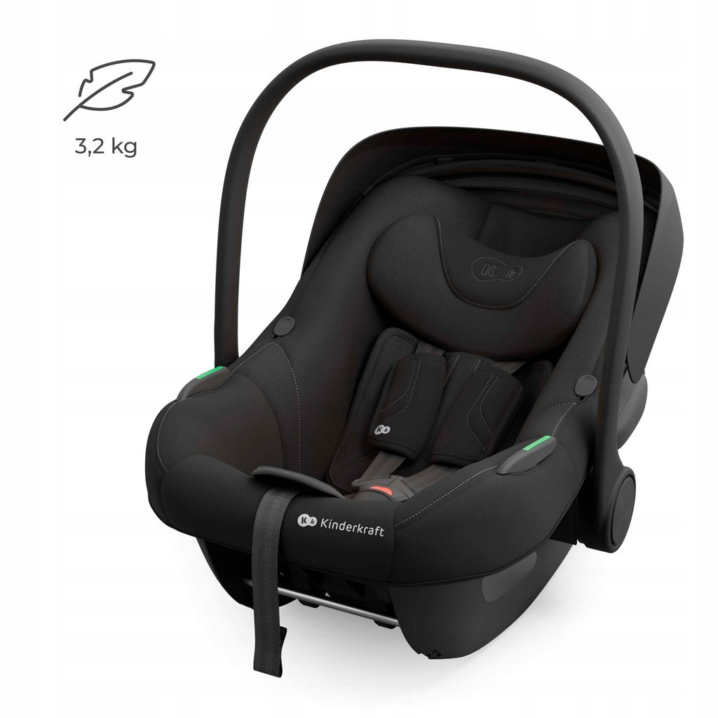 Kinderkraft I-LITE automobilinė kėdutė kūdikiams, 40-87 cm, 0-13 kg, juoda