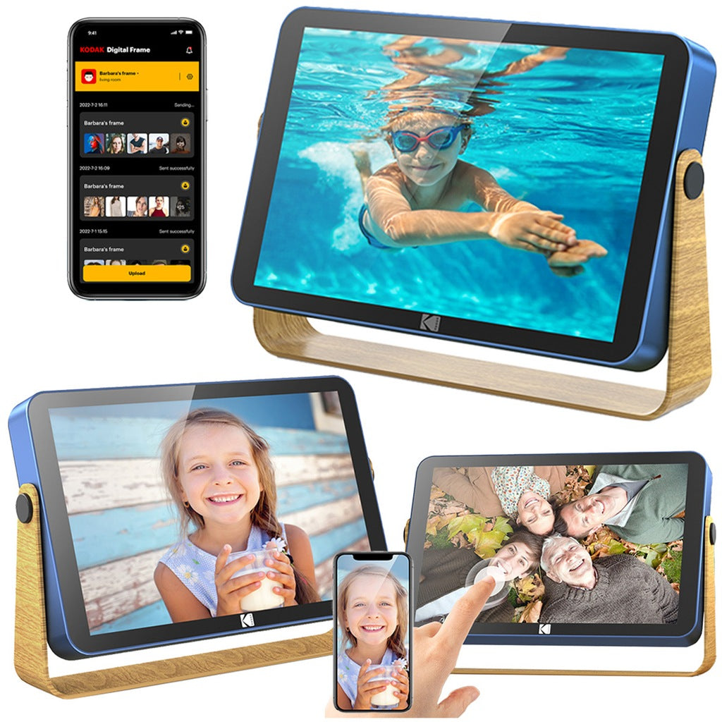 Digitaalne pildiraam puuteekraaniga, fotodele ja videotele, 10,1 tolli, RWF-108V, sinine