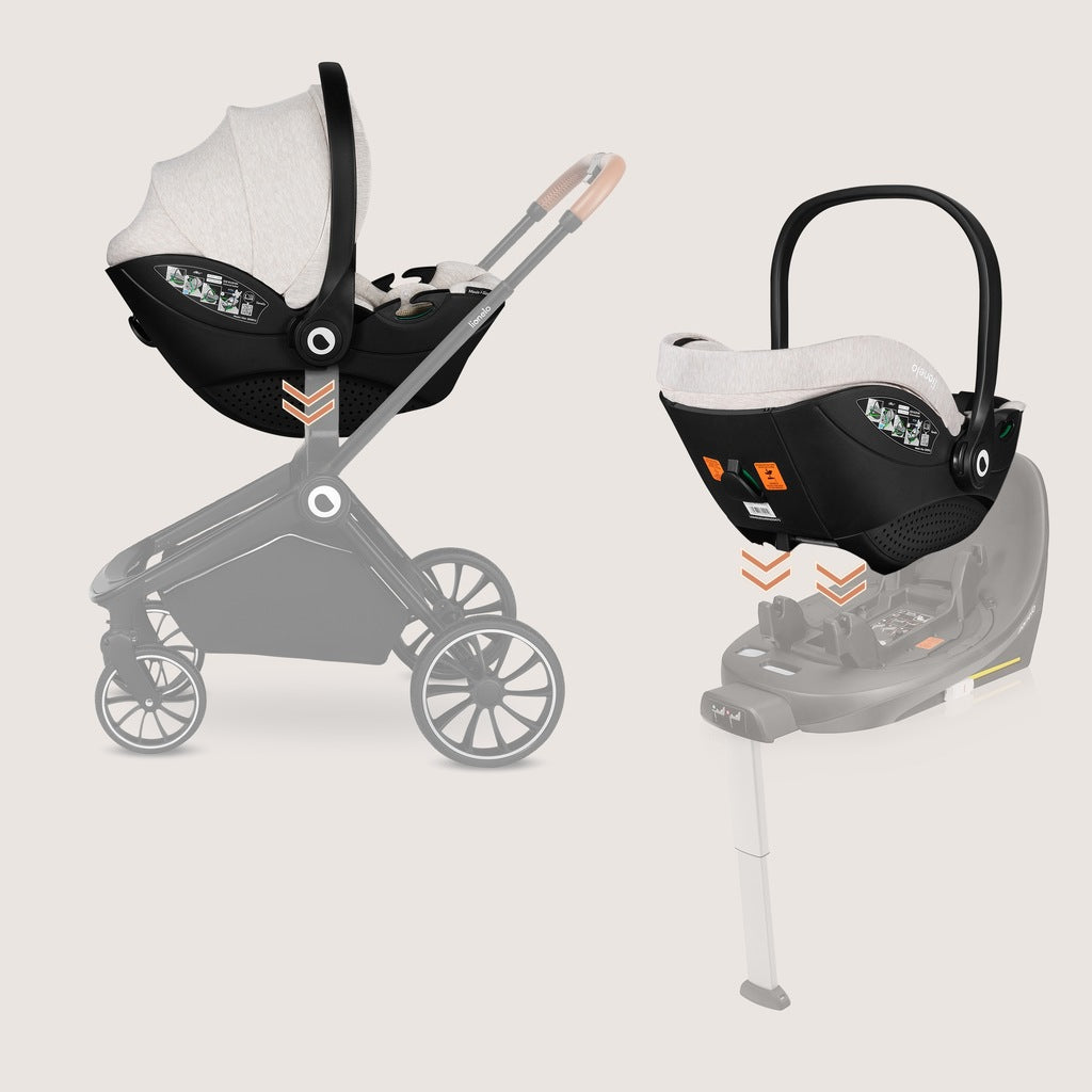 Lionelo Moxie i-Size turvaiste alusega 40-87cm 0-13 PÖÖRLEV JALG