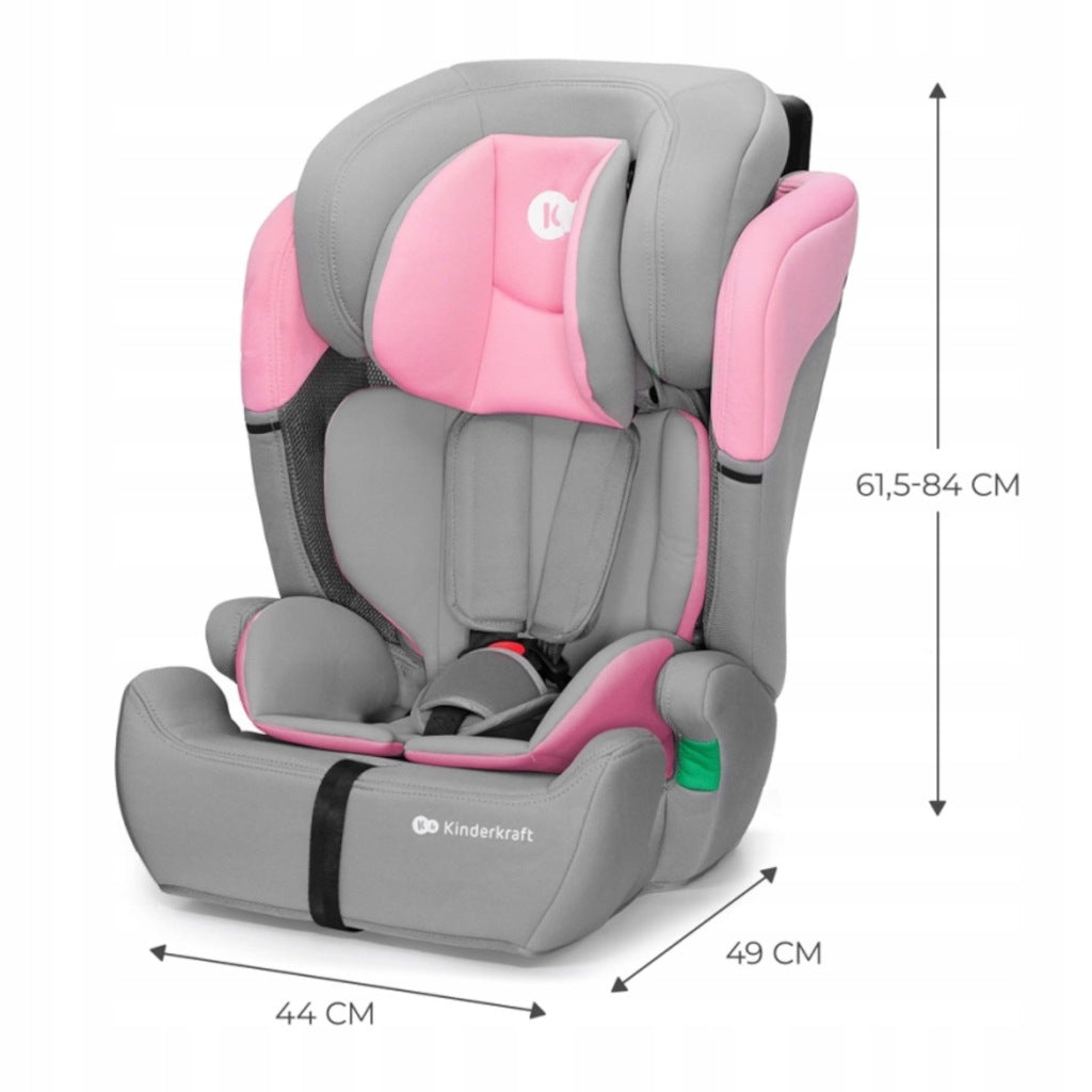 Kinderkraft Comfort Up 2 automobilinė kėdutė, rožinė, 9-36 kg
