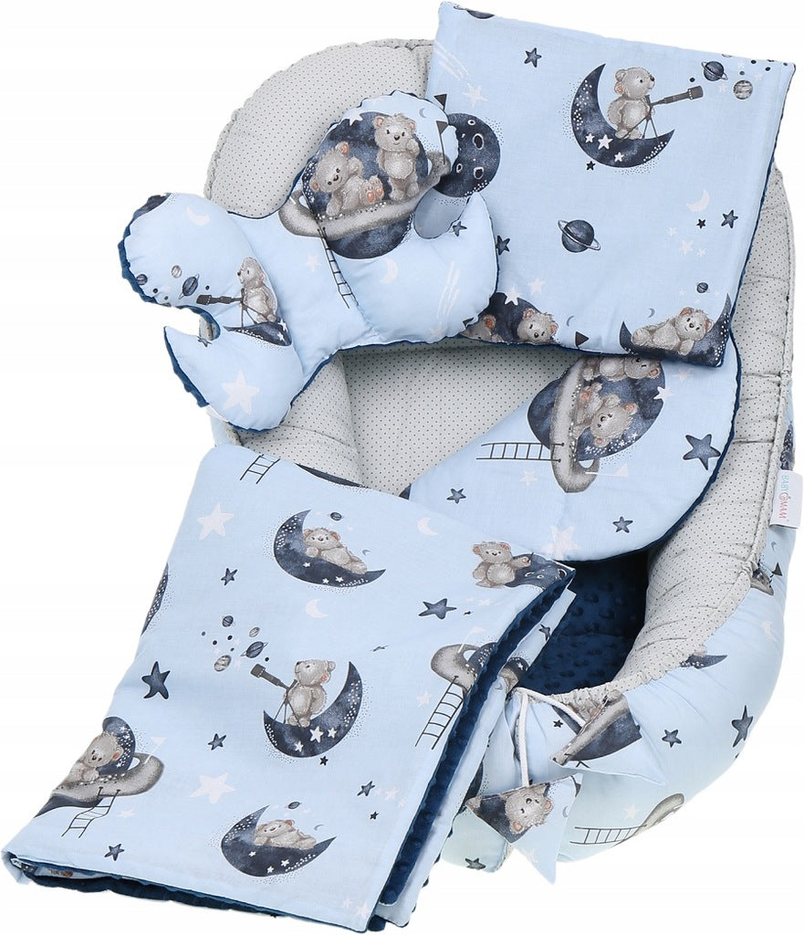 Beebipesa „Minky“ XXL komplekt „BabyMam“, 7-osaline