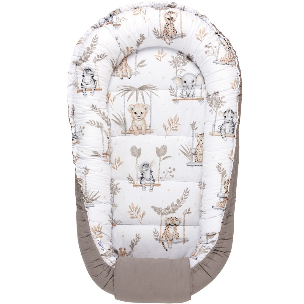 Kūdikio kokono žaidimų aptvaro lizdelis „Comfort Swaddle YUKKI COTTON“