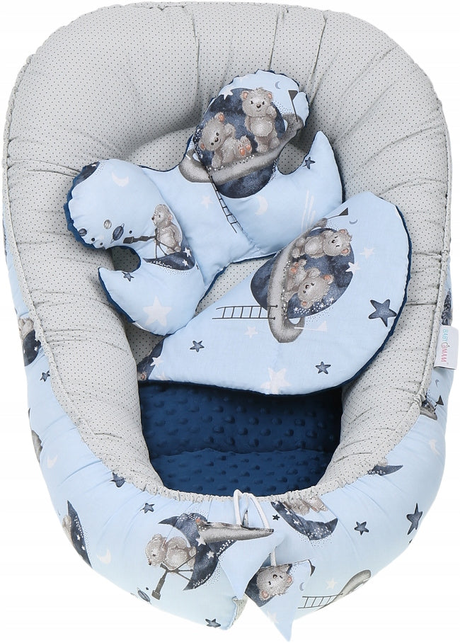 Beebipesa „Minky“ XXL komplekt „BabyMam“, 7-osaline