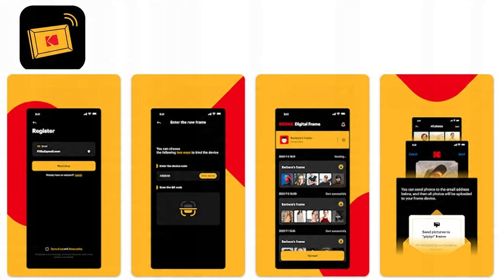 KODAK skaitmeninis nuotraukų rėmelis su jutikliniu ekranu