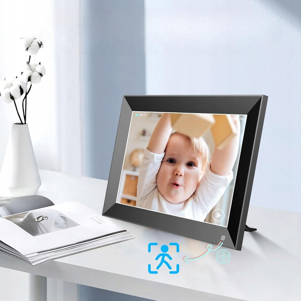 Skaitmeninis nuotraukų rėmelis 10,1 colio elektroninis „Wi-Fi“ 1280x800 IPS FHD