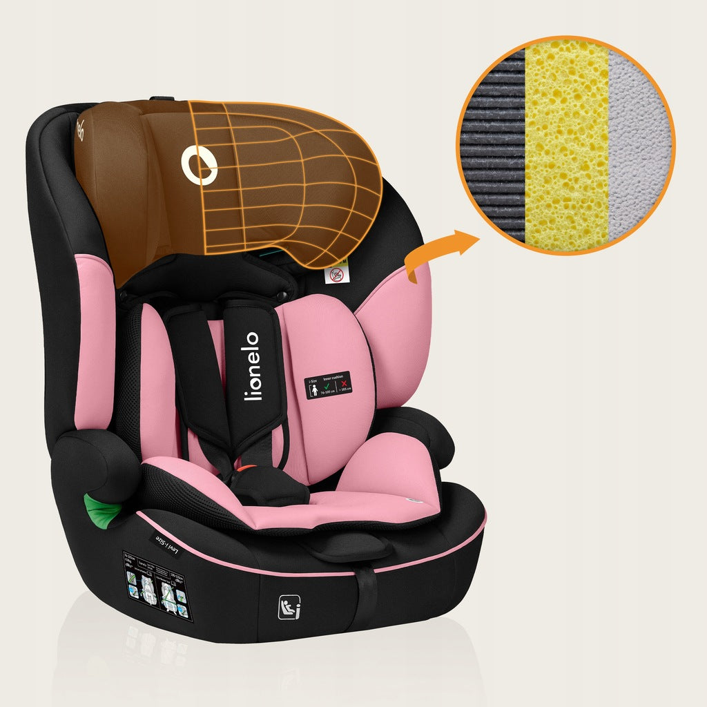 Automobilinė kėdutė 76-150 cm, 9-36 kg, Lionelo LEVI I-SIZE