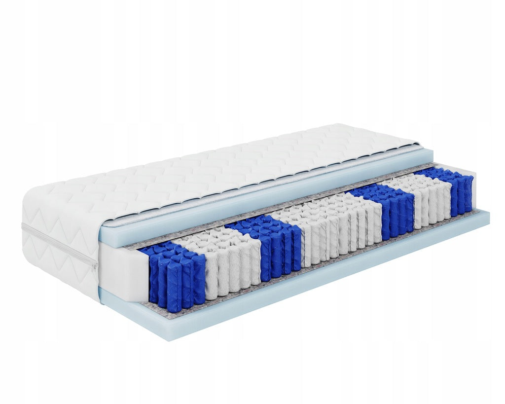 Čiužinys 80x200, dvipusis, vidutinio kietumo, kišeninių spyruoklių, BLANC