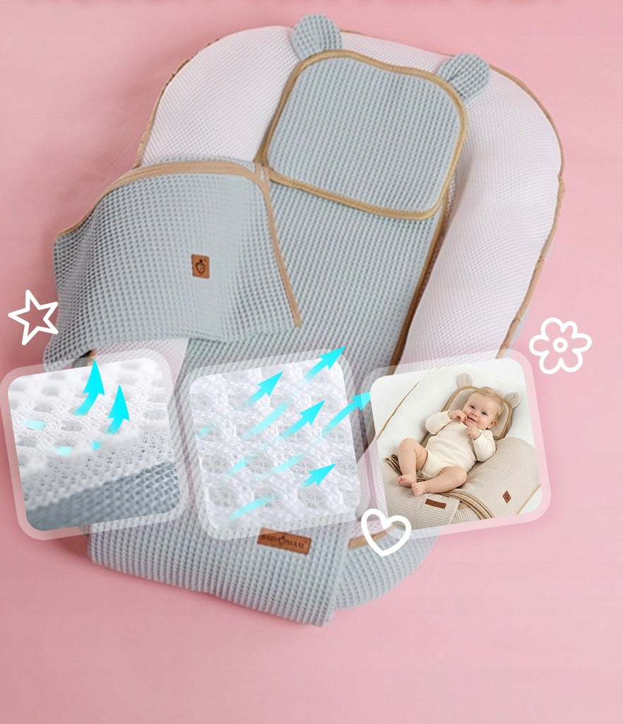 Imikute turvalise une komplekt "Cocoon Air 3D", pesa, mänguväljaku komplekt, BabyMam