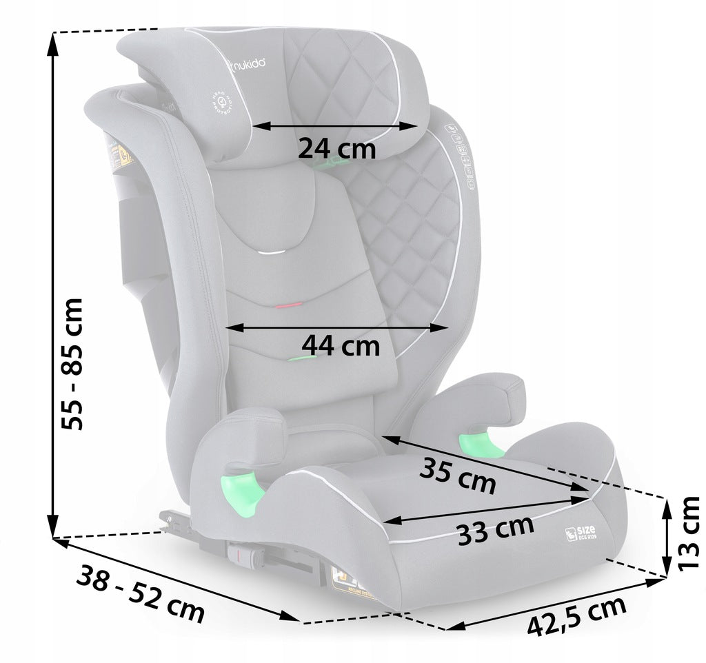 AUTOMOBILINĖ KĖDUTĖ 15–36 KG ISOFIX NUKIDO LOUIS I-SIZE BASIC