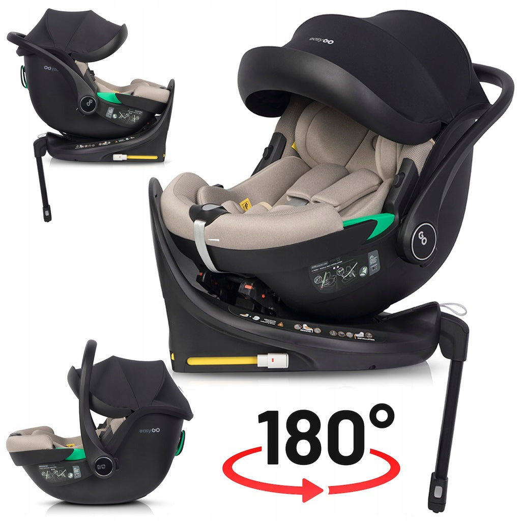 BUZ PRO autokrēsliņš ar grozāmu ISOFIX bāzi I-SIZE 0-13 KG 0-87 CM RWF