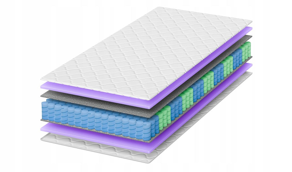 Taskuvedrumadrats 120x200 keskmise kõvadusega TINO 16 cm H3 mugav koos kattega