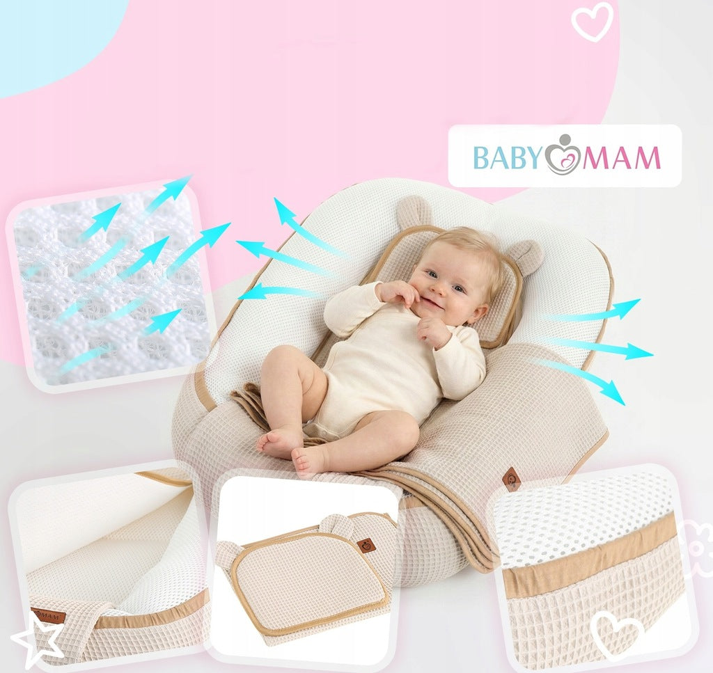 BabyMam Cocoon Air 3D beebiohutu une komplekt, pesa, mängukomplekt