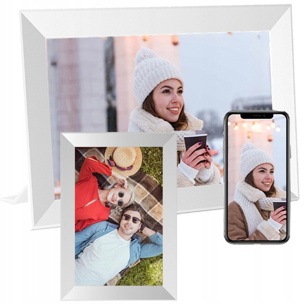 10,1 colio skaitmeninis nuotraukų rėmelis su jutikliniu ekranu, nuotraukos, vaizdo įrašai, Wi-Fi programėlė