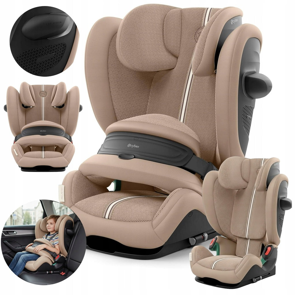 Cybex Pallas G i-Size automobilinė kėdutė, 9-50 kg, 76-150 cm, Almond Beige Plus
