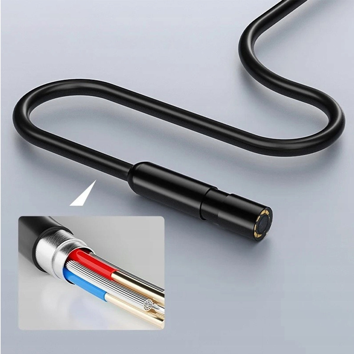 Endoskoobi toru kontrollkaamera töökodadele IPS-ekraani, USB-C ja 5 m kaabliga