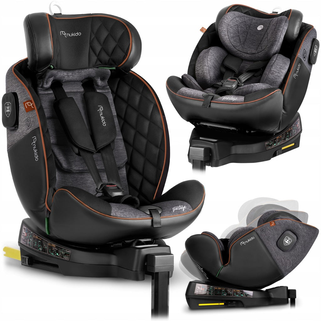 PASUKAMA AUTOMOBILINĖ KĖDUTĖ su KOJA 0-36KG ISOFIX NUKIDO I-SIZE 40-150cm