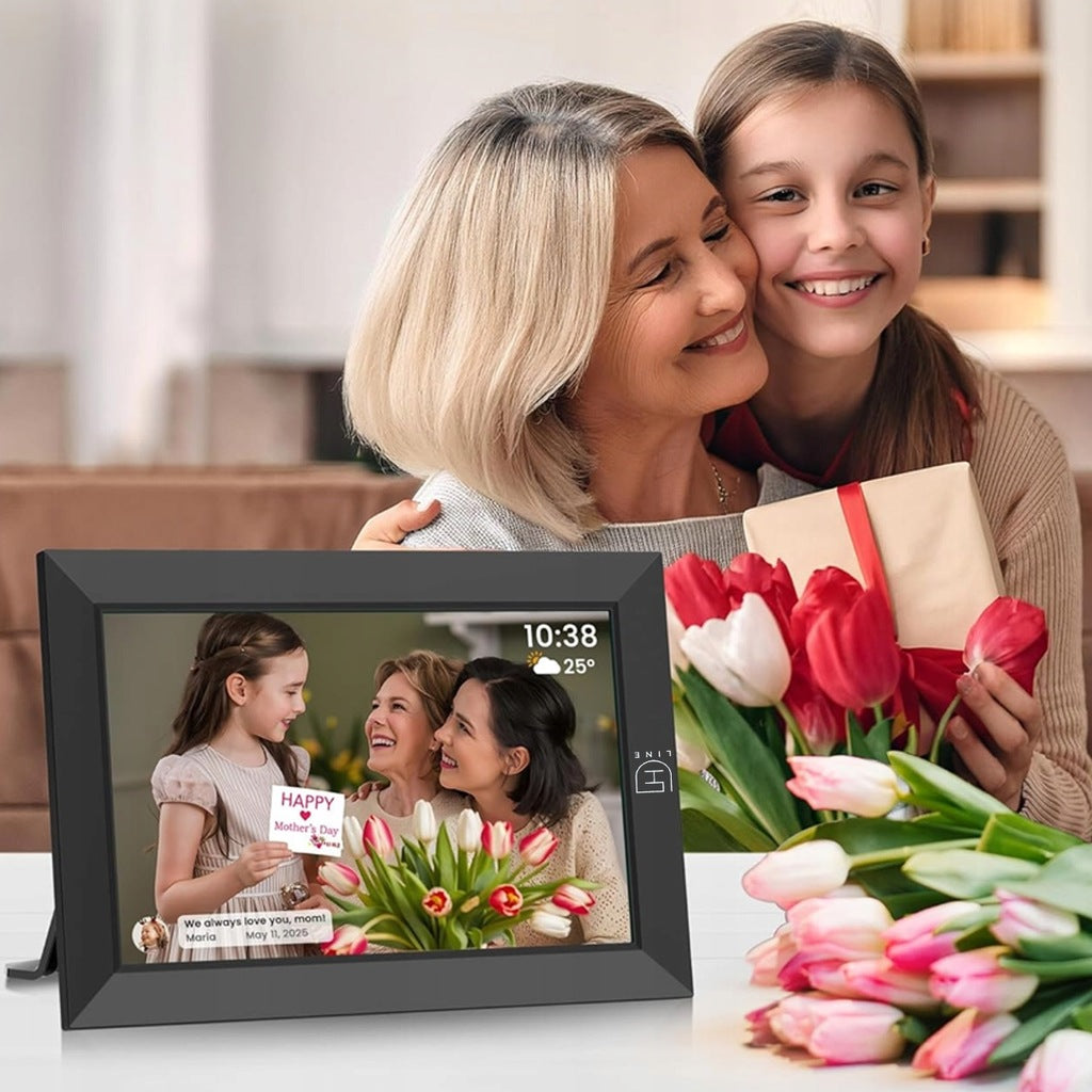 „FRAMEO“ 10,1 colio „Wi-Fi“ IPS jutiklinis nuotraukų rėmelis su 32 GB HD atmintimi