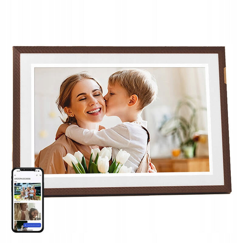 Digitaalne pildiraam fotodele ja videotele, puutetundlik ekraan, 10,1-tolline HD, 32 GB, WiFi