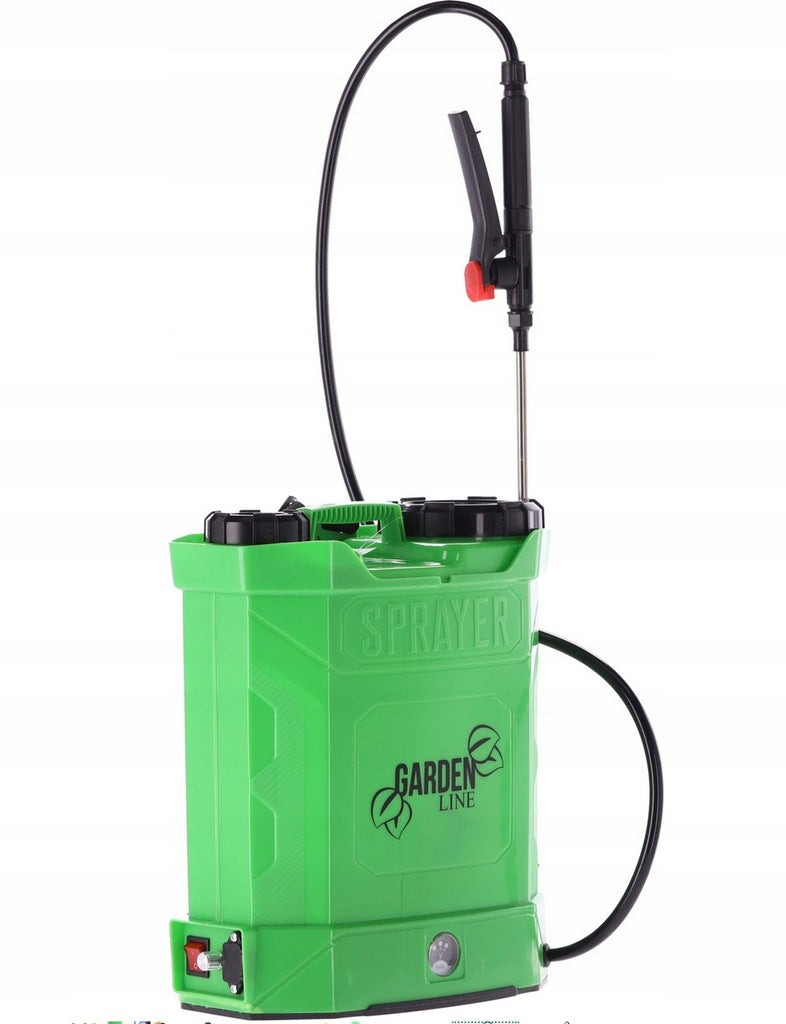 10 l nešiojamas, akumuliatorinis, kuprinės formos purkštuvas