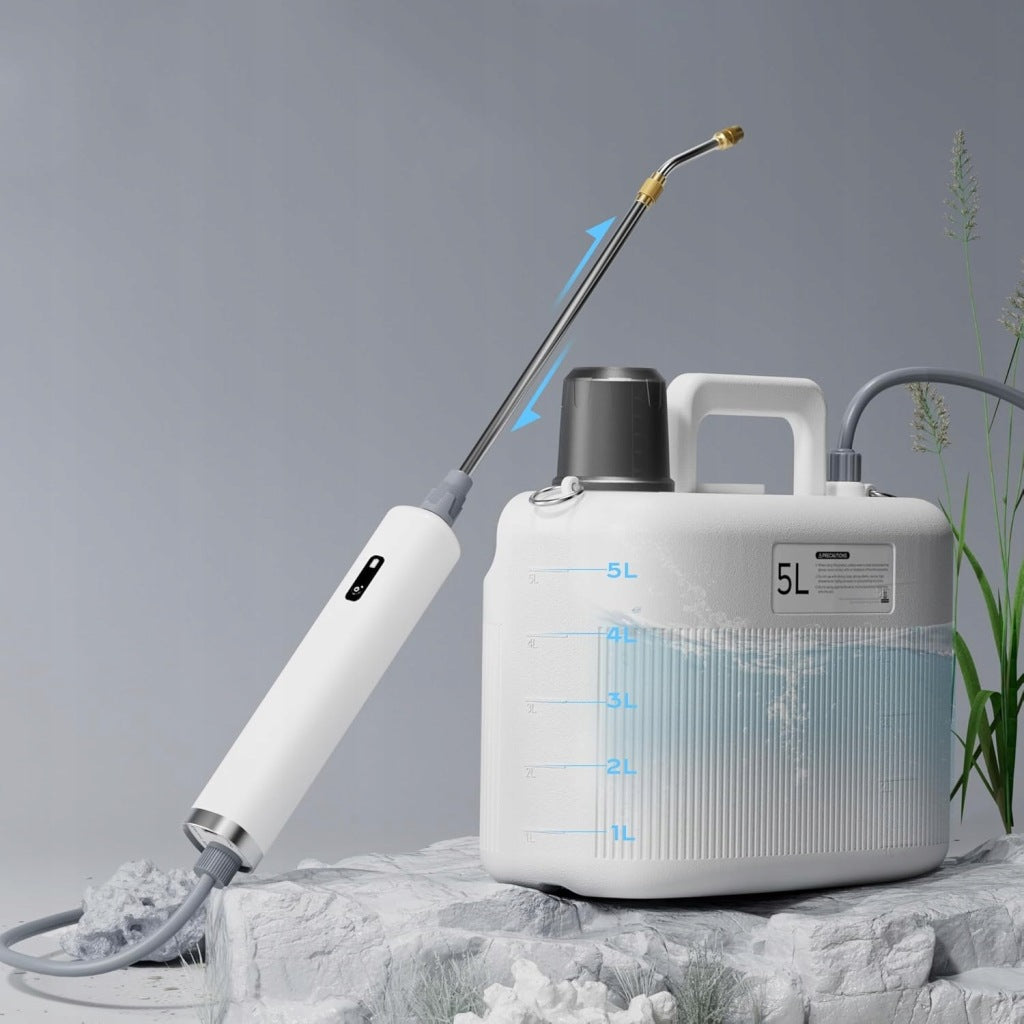 Akutoitega elektriline seljas kantav aiapihusti 5 L