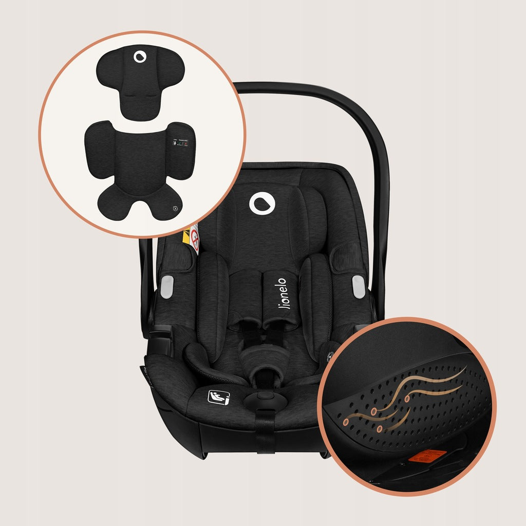 Lionelo Moxie i-Size automobilinė kėdutė su pagrindu 40-87cm 0-13