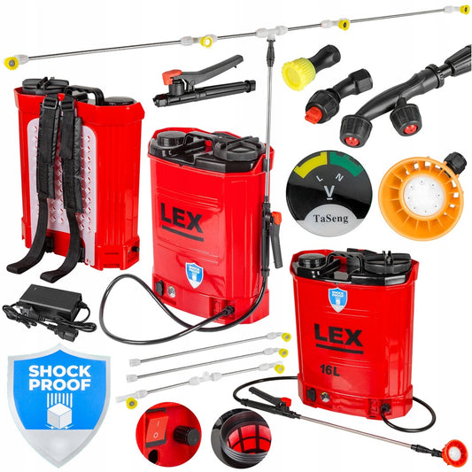 16L akumuliatorinis purkštuvas su plačiu antgaliu